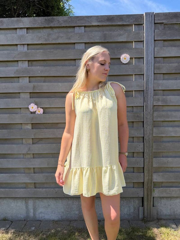 YELLOW NORA SHORT DRESS