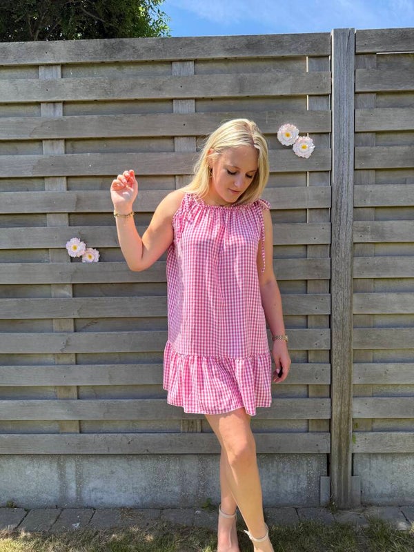 PINK NORA SHORT DRESS