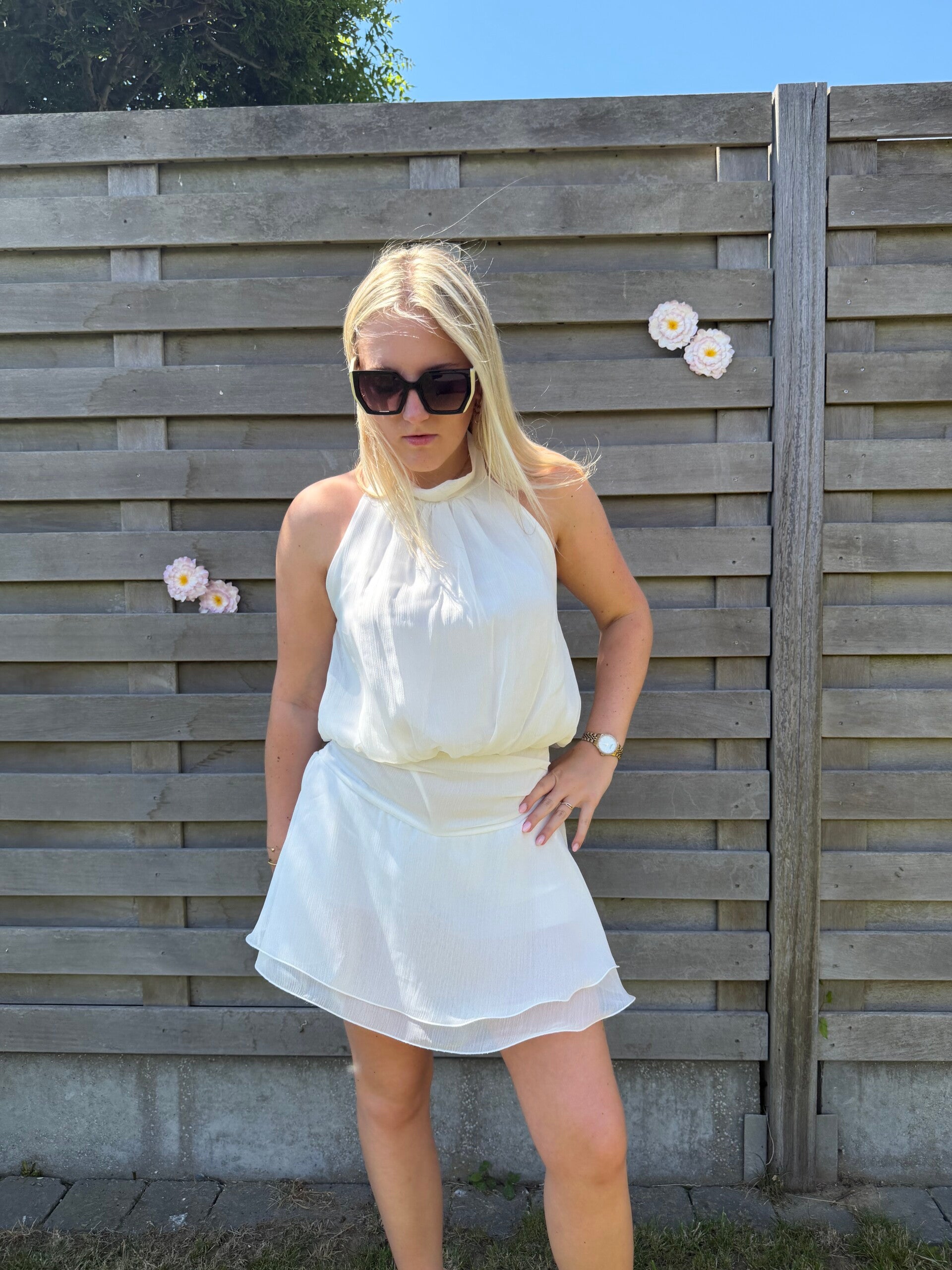 WHITE ELEGANT RHONA PLAYSUIT