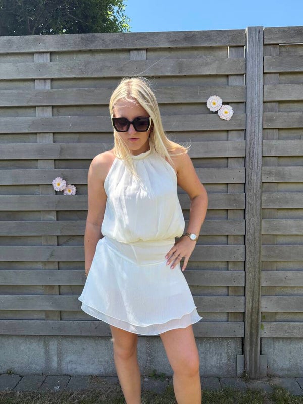 WHITE ELEGANT RHONA PLAYSUIT