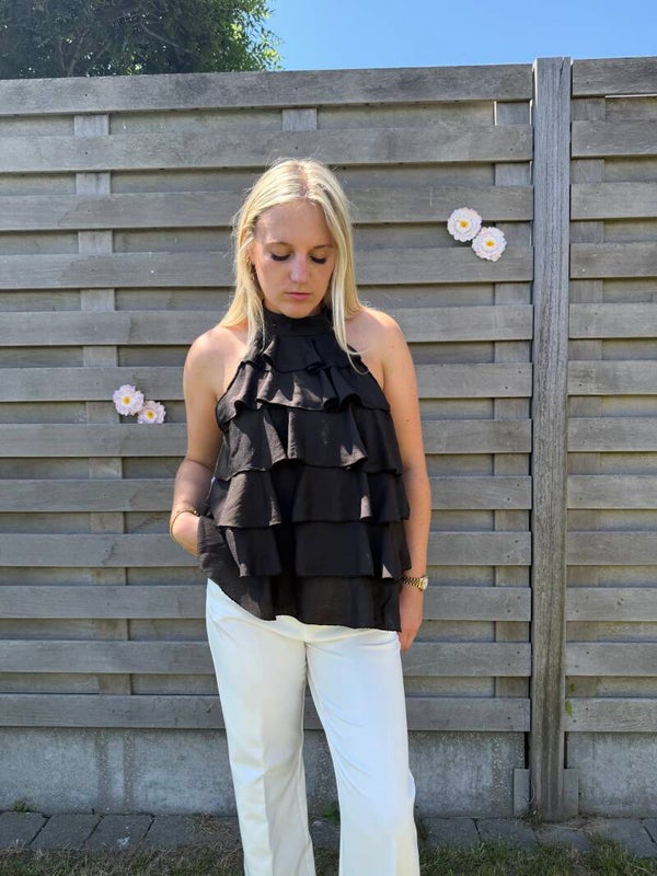 DARK BROWN MAYE GIRLY TOP