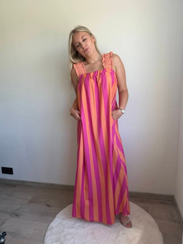 CORIAL STRIPED DANI DRESS