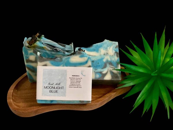 3pcs- Moonlight Blue  Glow Skin  Bar Soap