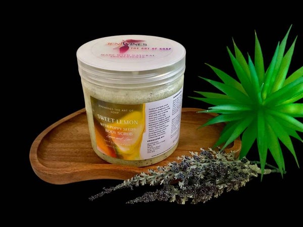 Sweet Lemon with Poppy Seeds Body Scrub