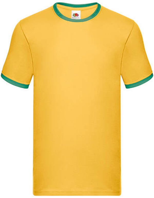 Ringer Tee Sunflower Fruit of the Loom