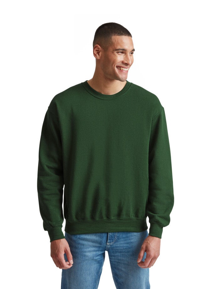 Bottle Green sweater Fruit of the Loom