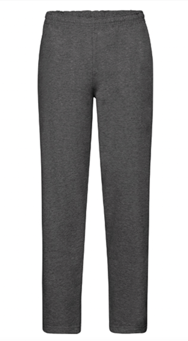 Dark Heather Grey joggingbroek Fruit of the Loom rechte pijp