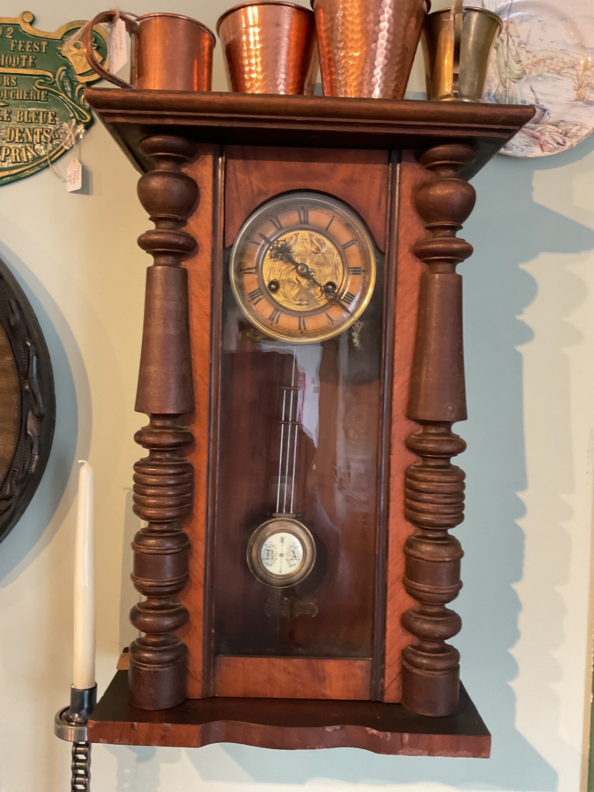 Late 19 th Century German Vienna Style Clock