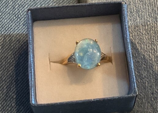 Karis Marked Blue Stone Ring