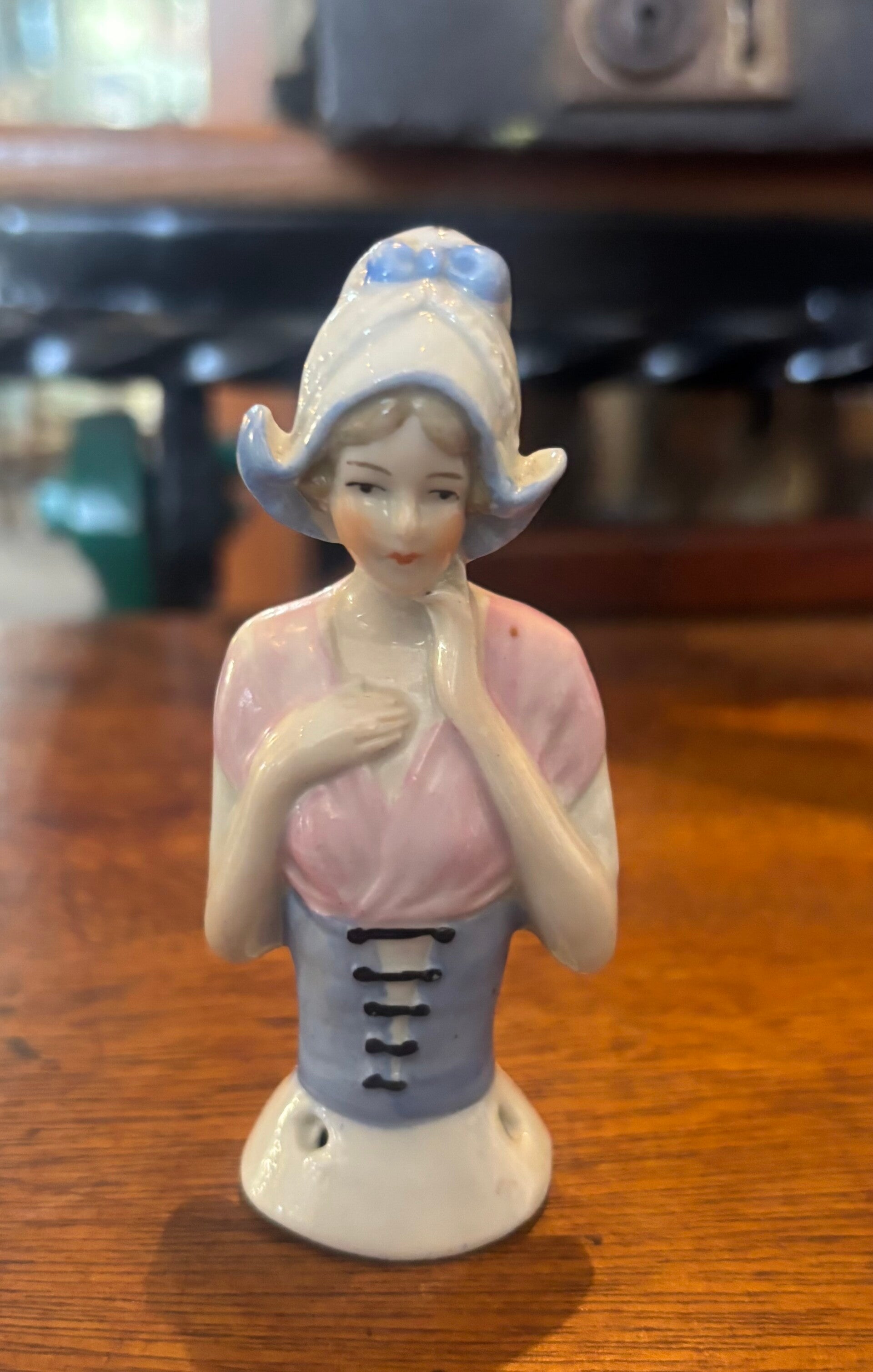 1920s German Antique Porcelain Half Doll
