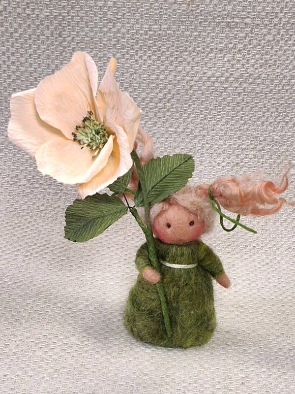 34. Naaldviltpopje Mini Wilde Roos