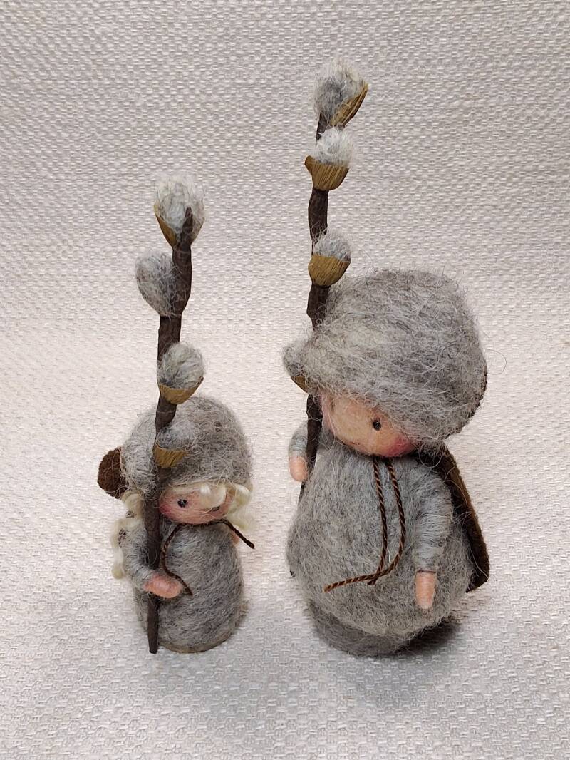 75. Naaldviltpopje, setje Wilgenkatjes