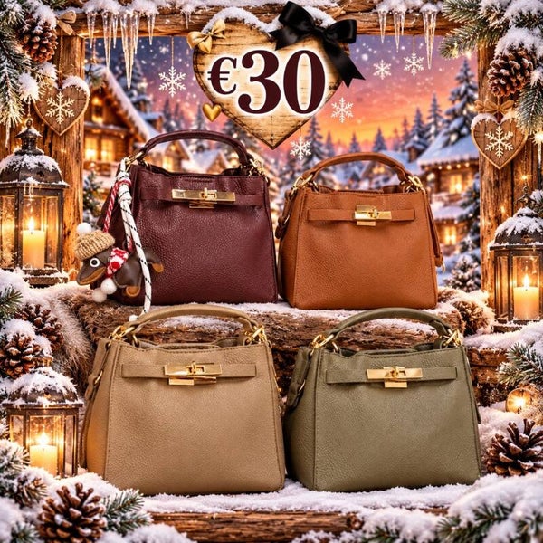 Prachtige tas met make up tasje in 4 kleuren