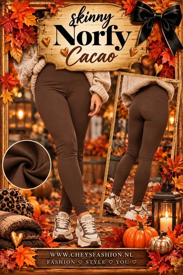 Legging Norfy skinny cacao