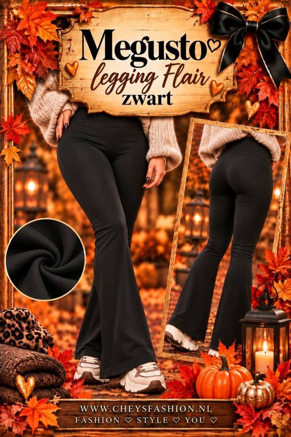 Legging megusto zwart flair