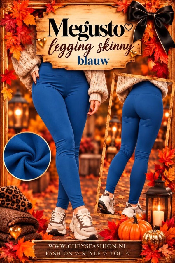 Megusto legging skinny kobalt