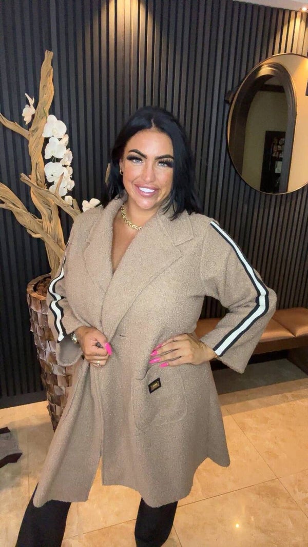Jas teddy beige