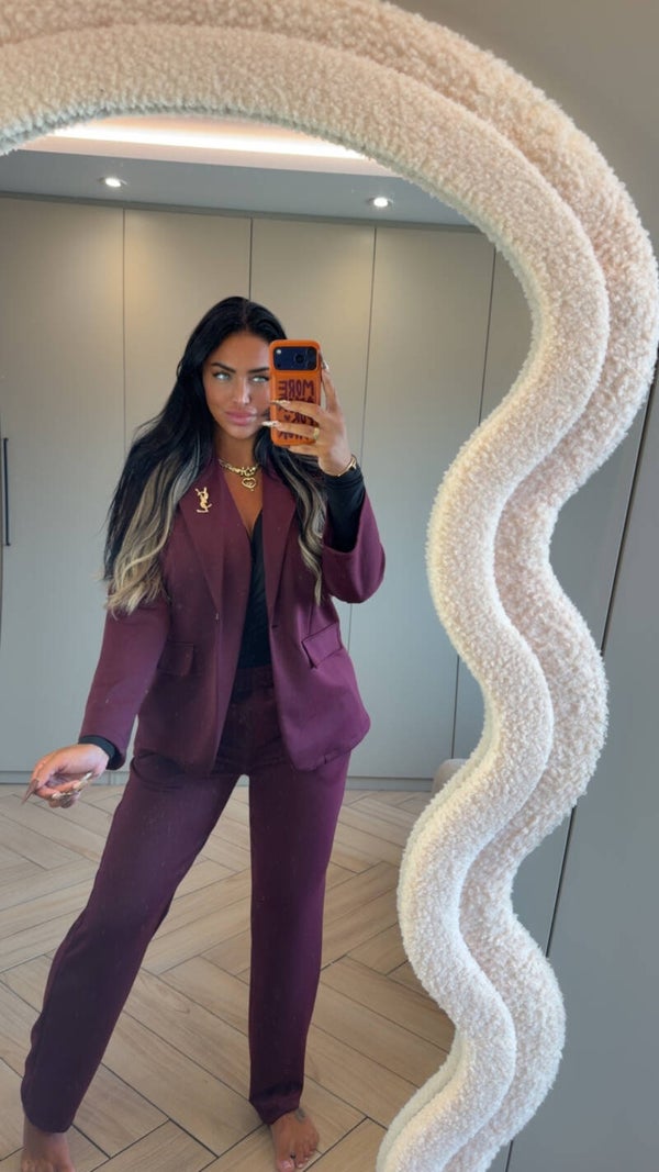 Comfy travel blazer pak Bordeaux