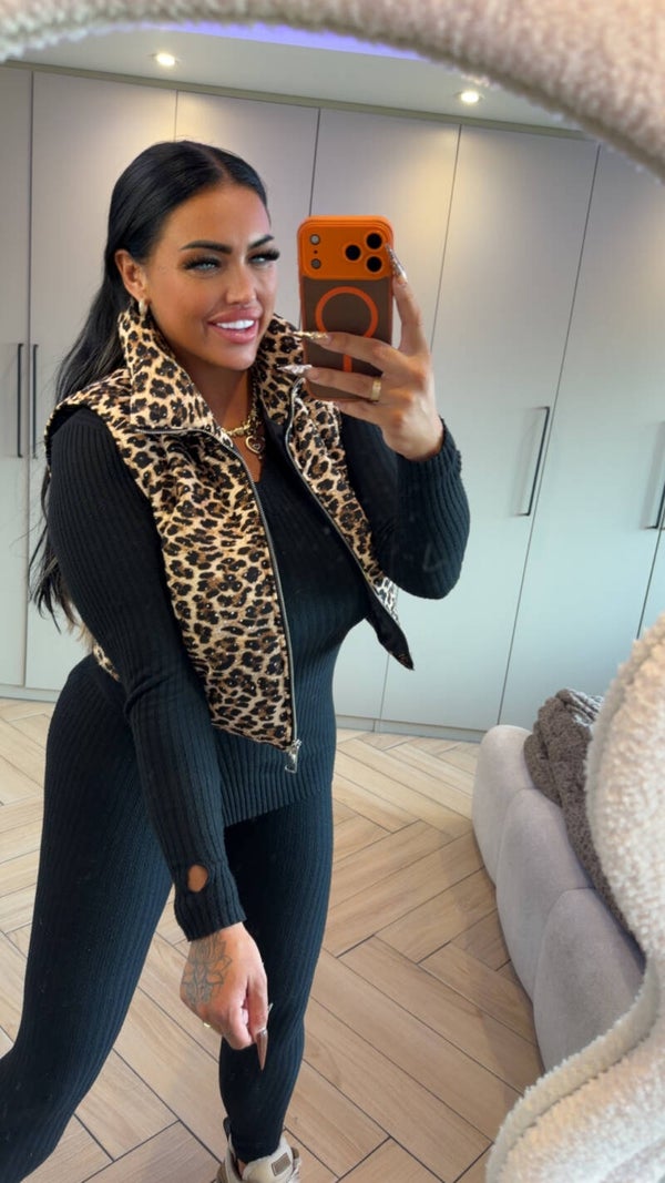 Panter glitter bodywarmer