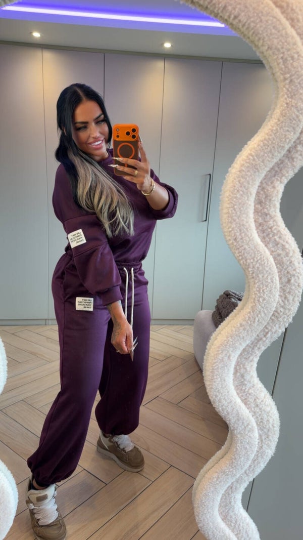 Plum comfy label pak