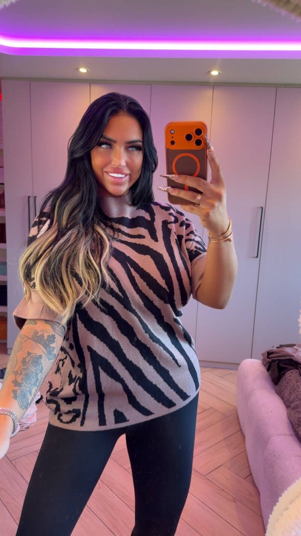 Panter zebra comfy trui