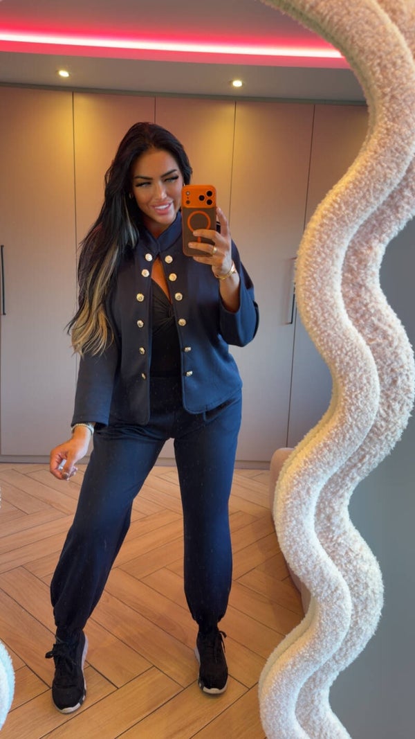 Navy pantalon set