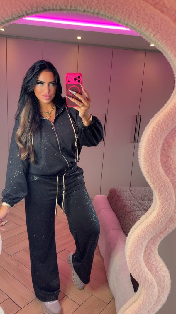 Glitter comfy pak met vest
