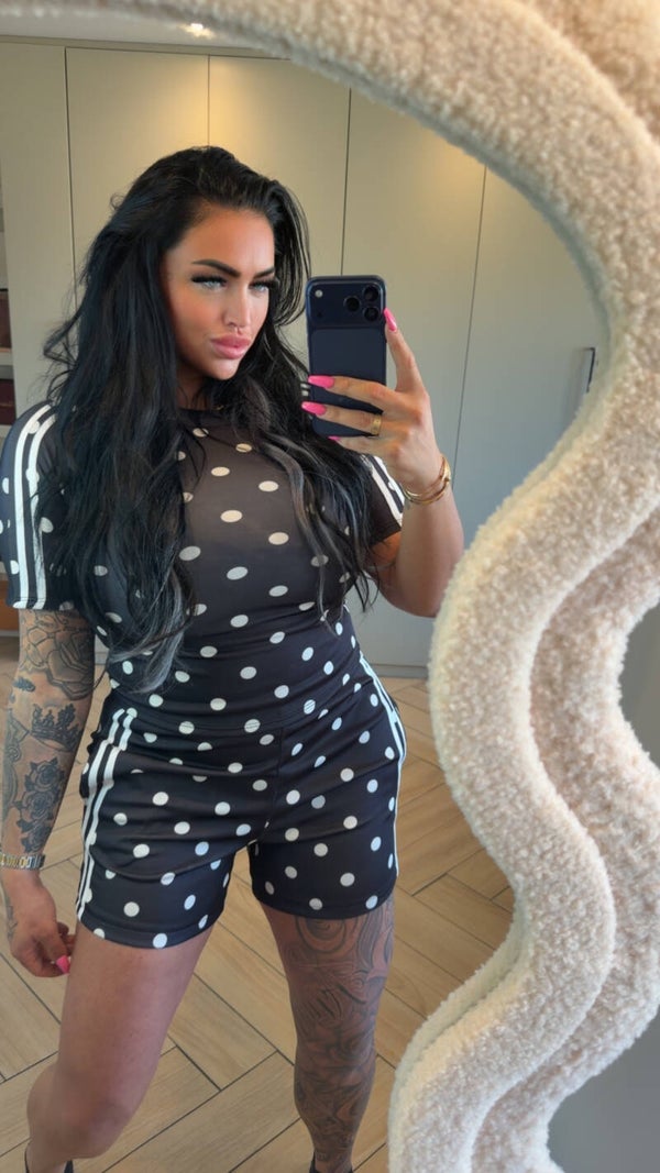 Comfy set met stipjes