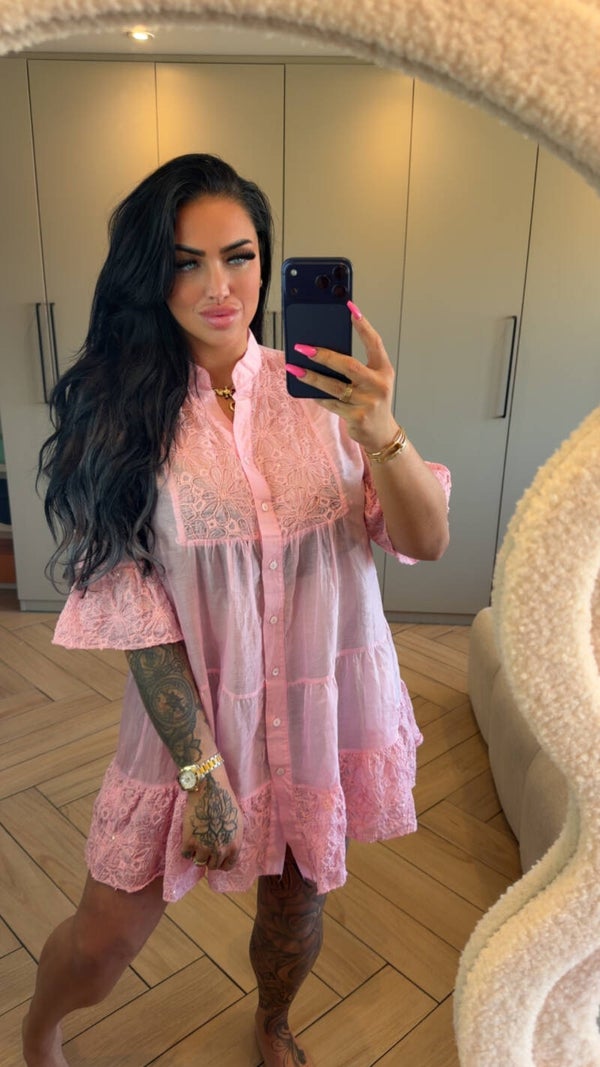 Ibiza blouse in het roze