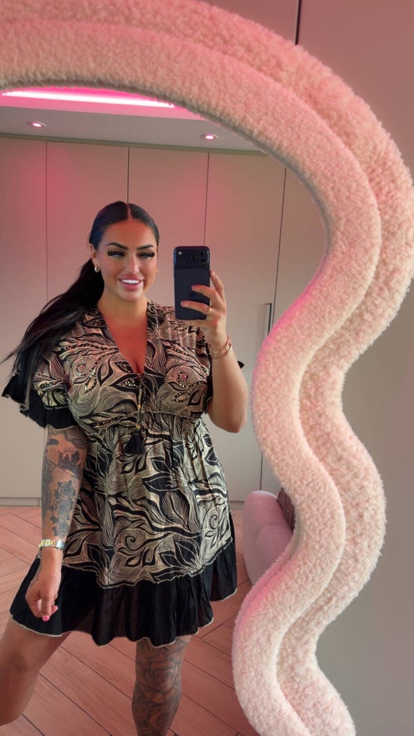 Ibiza jurkje met glitters in 2 kleuren