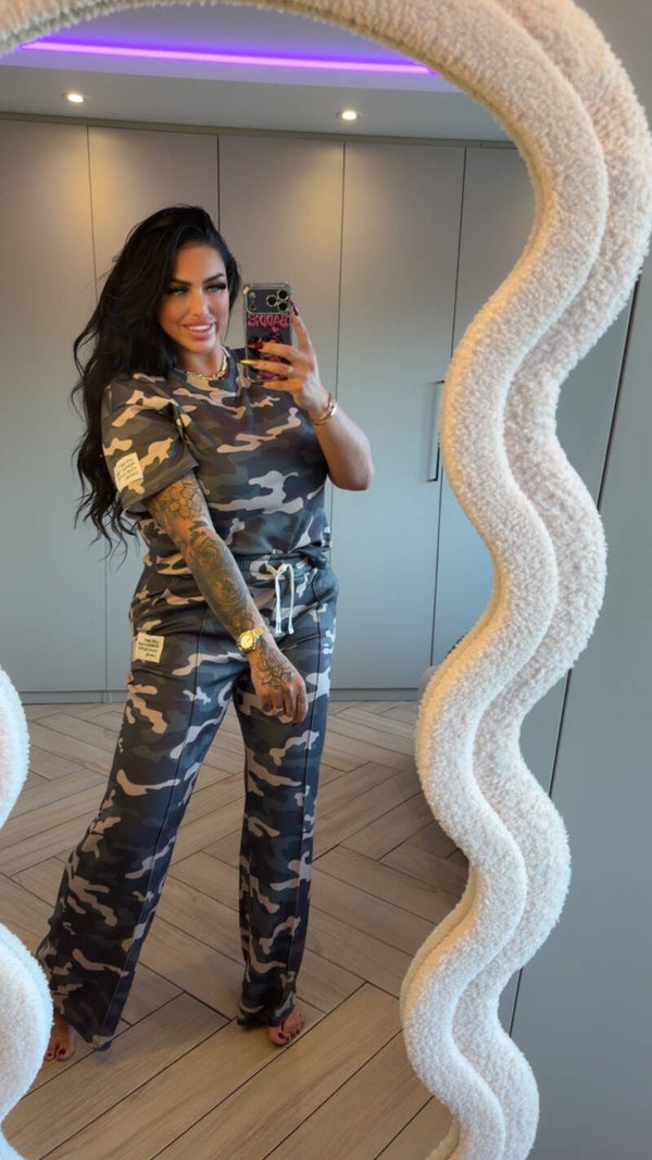 Army label set groen