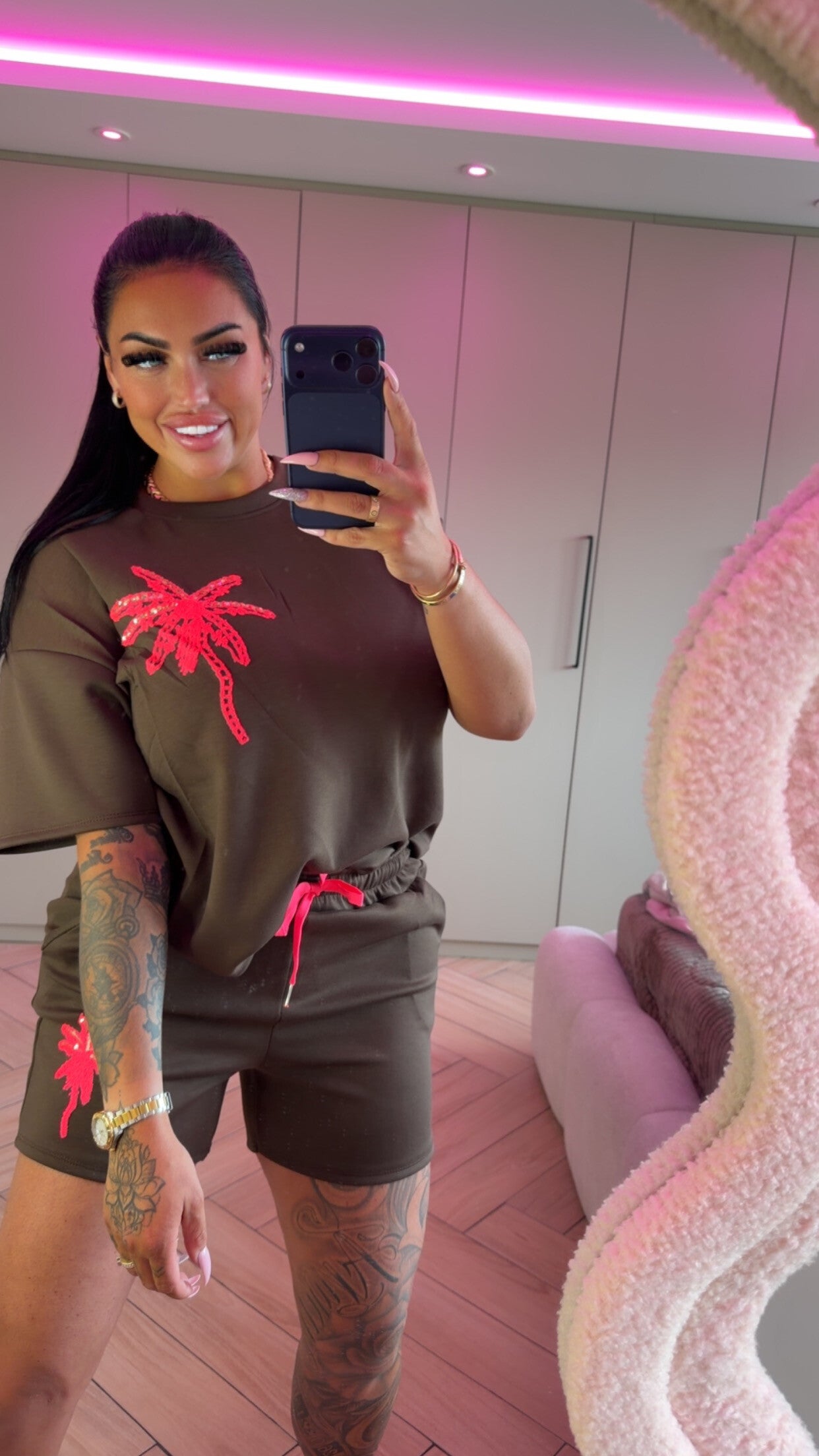 Setje choco met roze
