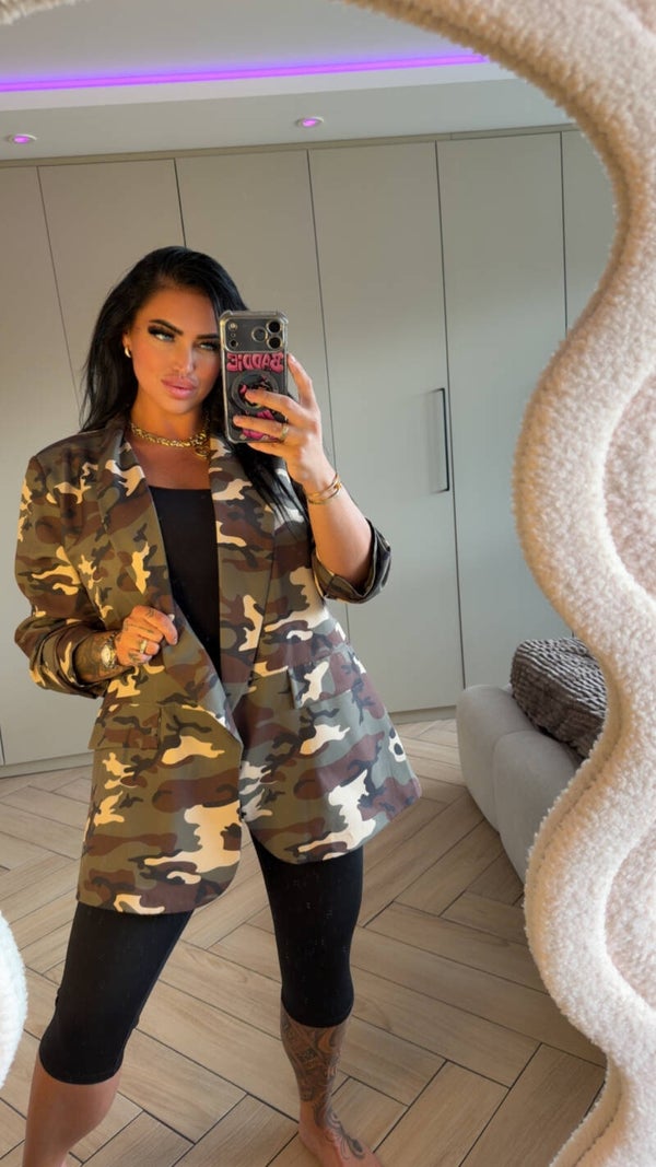 Oversized army blazer