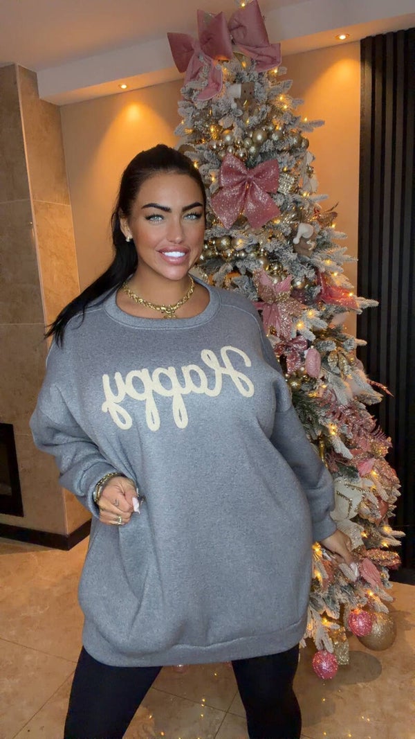 Happy gevoerde trui  oversized