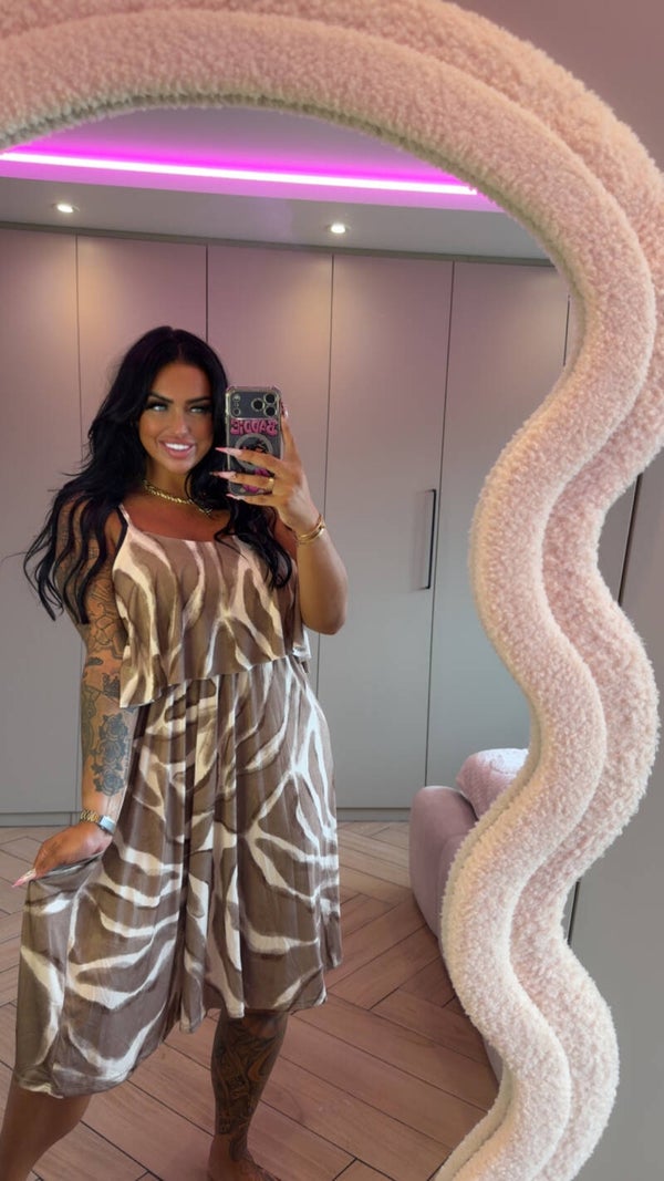 Travelstof jurkje in 3 kleuren