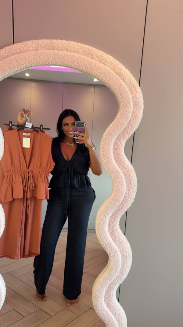 Blousepak met strikjes in 2 kleuren