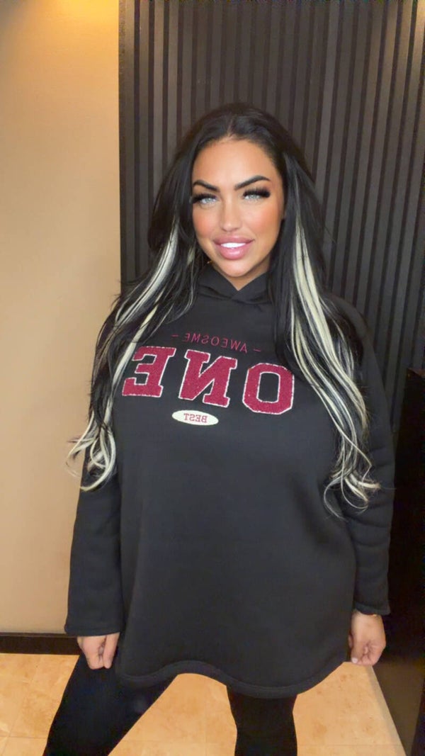 Hoodie gevoerd met fleece