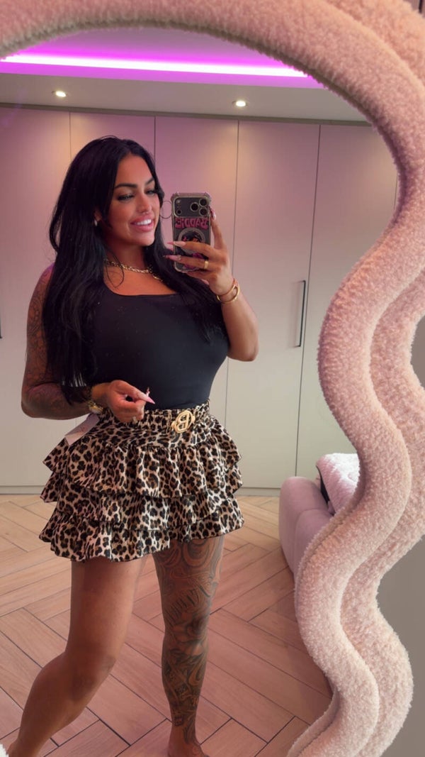 Panter broek rokje