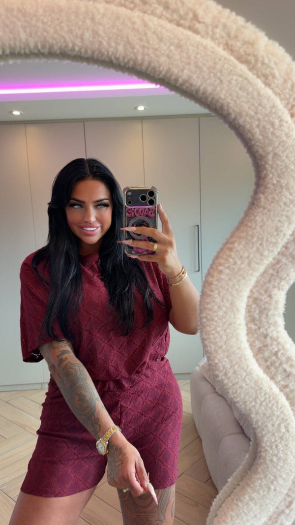 2 piece set gehaakt in 2 kleuren
