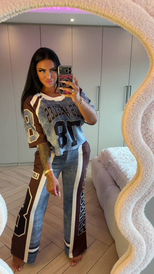 Baseball comfy denim pak choco