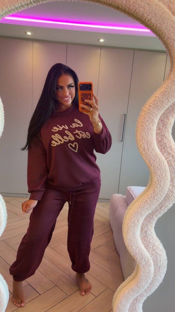La vie est belle luxe comfy pak Bordeaux