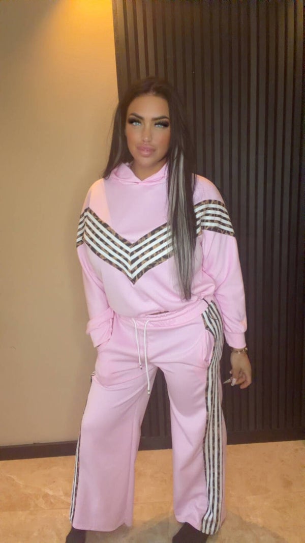 Comfy pak roze met panter