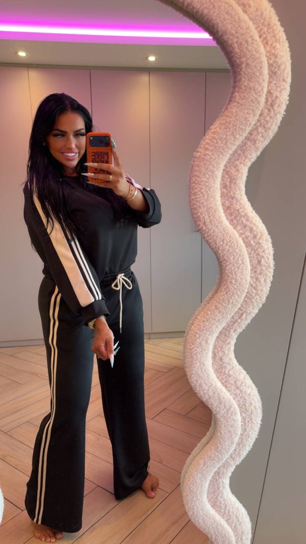 Luxe comfy pak zwart wit