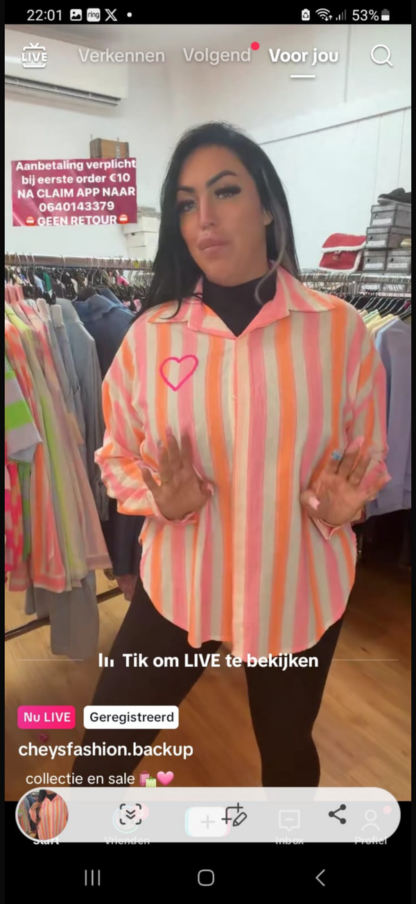 Blouse azzura