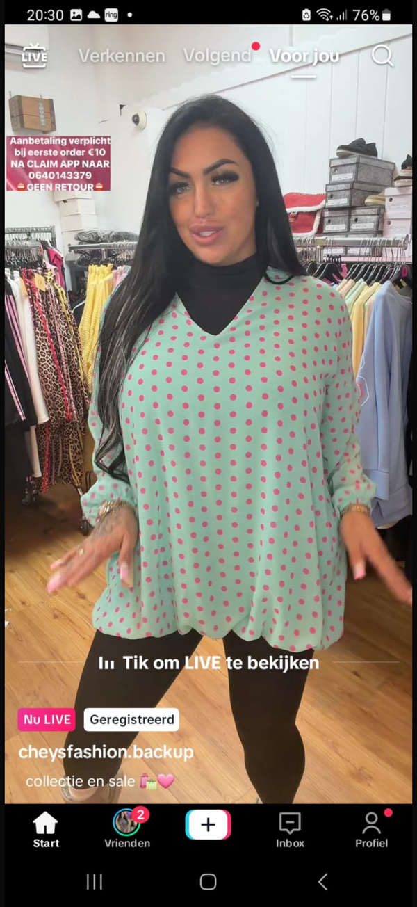 Stippel blouse