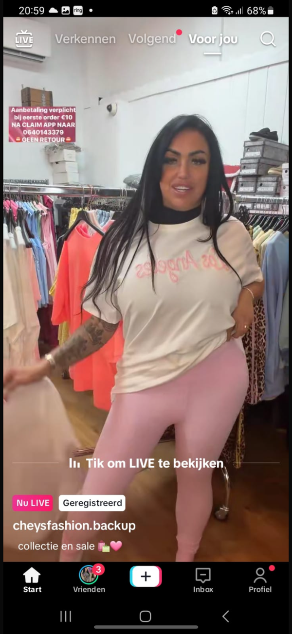 Norfy legging roze