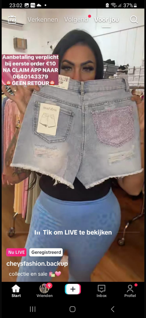 Denim short