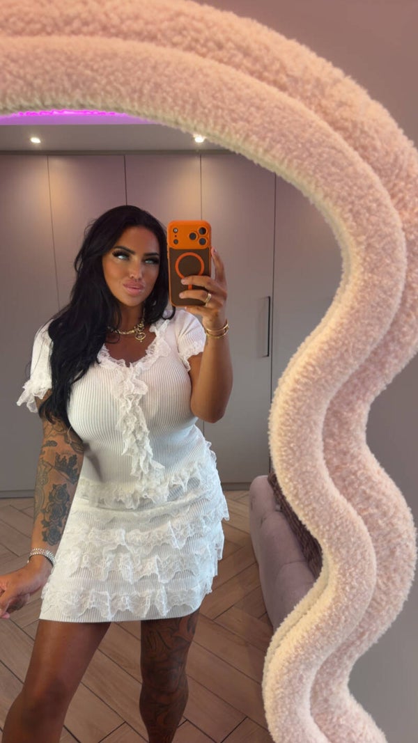 Ruffle sets rok met top in 3 kleuren