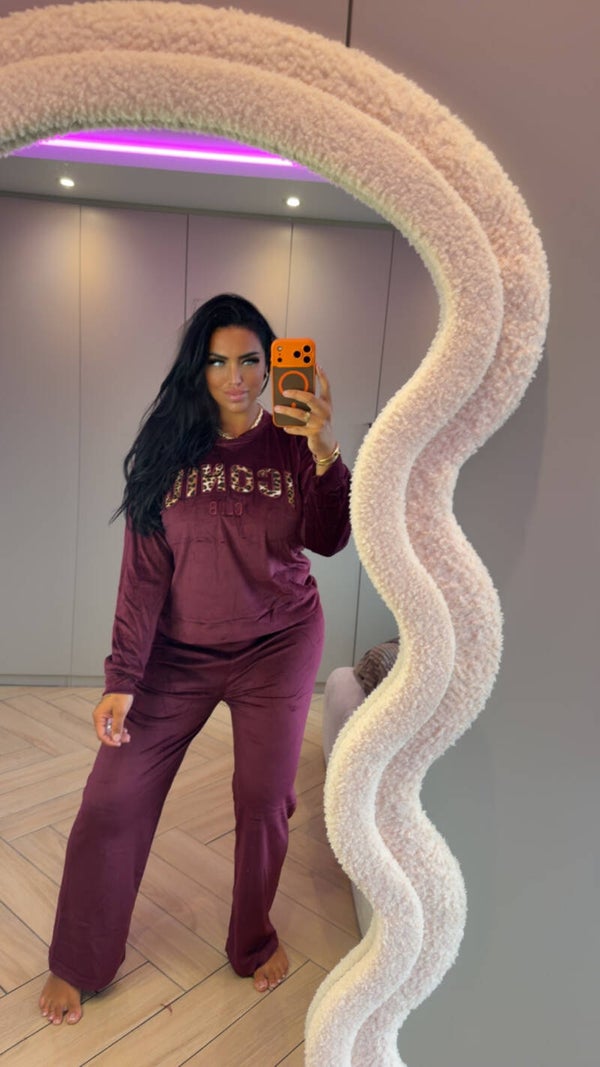 Iconic panter velvet pak in 4 kleuren