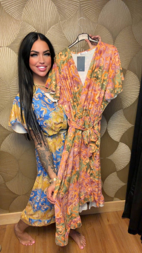 Overslag blouse jurk